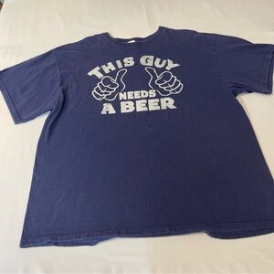 Delta Pro THIS  GUY NEEDS A BEER T-SHIRT MENS SIZE XXL, GOOD CONDITION. …
